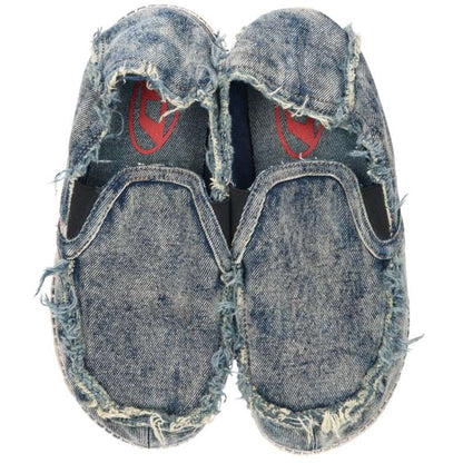 DIESEL D-LUKAS ESP Denim Sneakers Blue Size 27cm