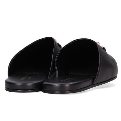 GUCCI Horsebit Leather Mules Black Sandals Size 8