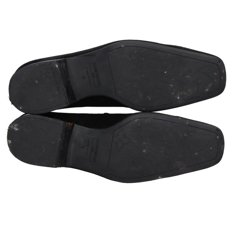 LOUISVUITTON Initial Plate Suede Slip-Ons Multi Size 9