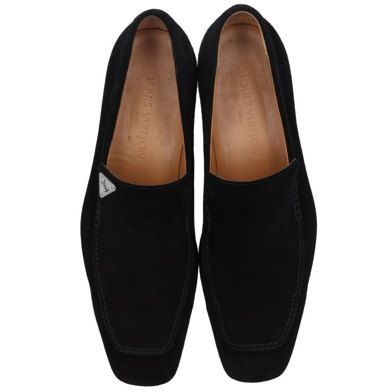 LOUISVUITTON Initial Plate Suede Slip-Ons Multi Size 9