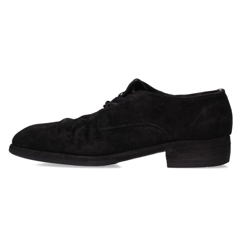 GUIDI 992 Donkey Reverse Suede Shoes Black Size EU 43