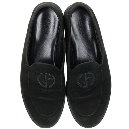 GIORGIOARMANI Suede Moccasin Slip-Ons Black Size 9