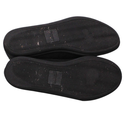 GIORGIOARMANI Suede Moccasin Slip-Ons Black Size 9