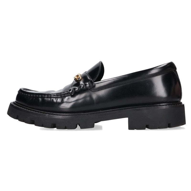 CELINE Triomphe Chain Loafers Black Size EU 43