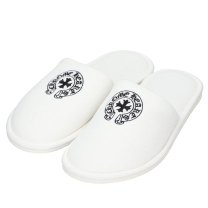 Chrome Hearts HOTEL SLIPPER Horseshoe Slipper White Size M