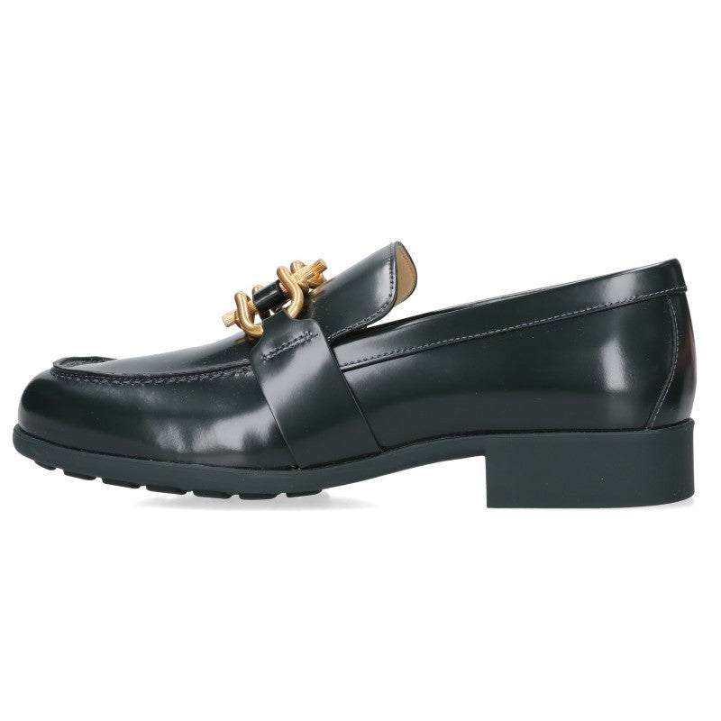 BOTTEGA VENETA Horsebit Leather Loafers Black Size EU 39
