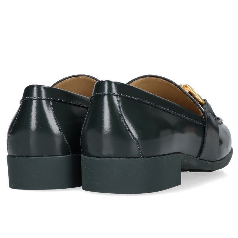 BOTTEGA VENETA Horsebit Leather Loafers Black Size EU 39