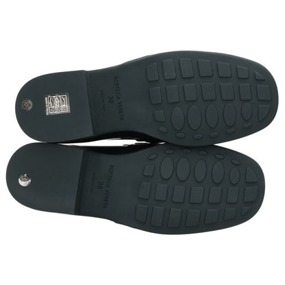 BOTTEGA VENETA Horsebit Leather Loafers Black Size EU 39