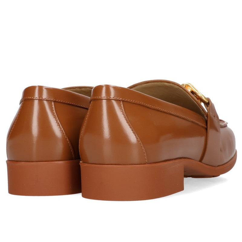 BOTTEGA VENETA Horsebit Leather Loafers Brown Size EU 40