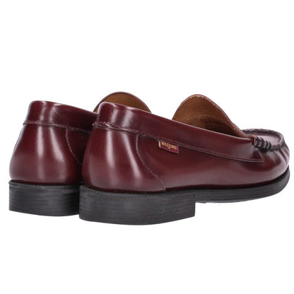 G.H.BASS&CO Rubber Sole Leather Loafers Bordeaux Size 10