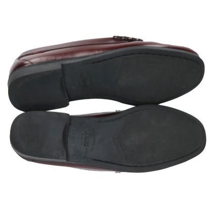 G.H.BASS&CO Rubber Sole Leather Loafers Bordeaux Size 10