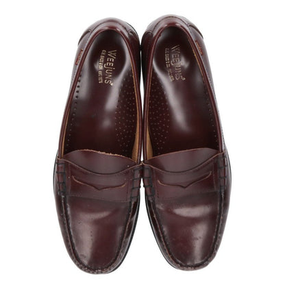 G.H.BASS&CO Rubber Sole Leather Loafers Bordeaux Size 10