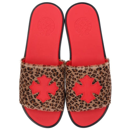Chrome Hearts CH SLIDE CH Plus Sandals Brown/Pink Size EU 43