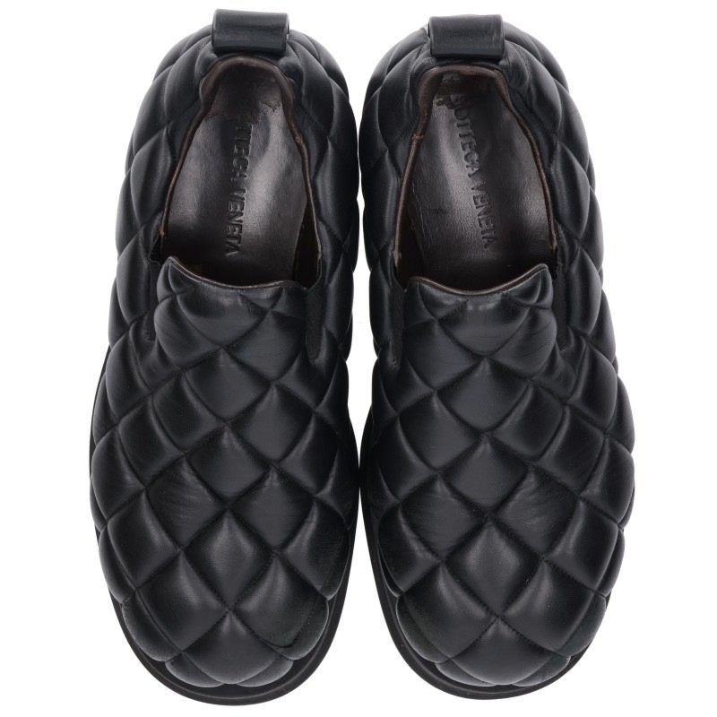 BOTTEGA VENETA Diamond Quilted Slip-On Black Size EU 43