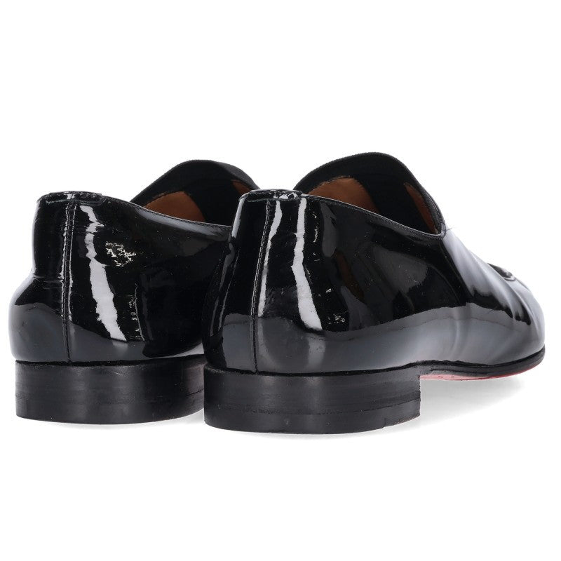 Christian Louboutin Black Patent Loafers Size EU 42