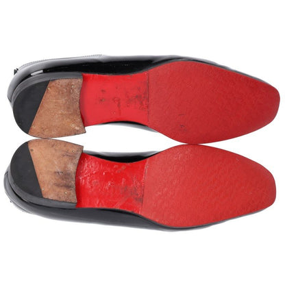 Christian Louboutin Black Patent Loafers Size EU 42