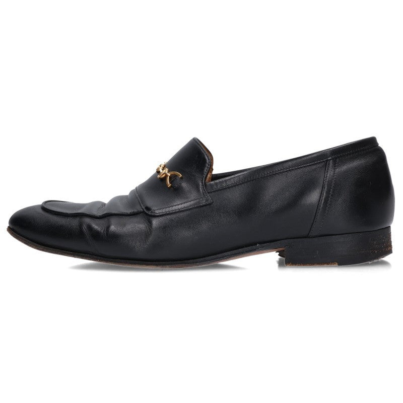 GUCCI Interlocking G Horsebit Loafers Black Size 5.5