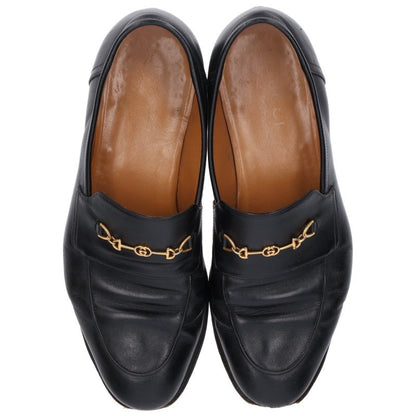 GUCCI Interlocking G Horsebit Loafers Black Size 5.5