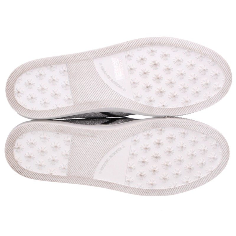 Chrome Hearts SLIP ON Glitter Leather Multi Loafers Size EU 43