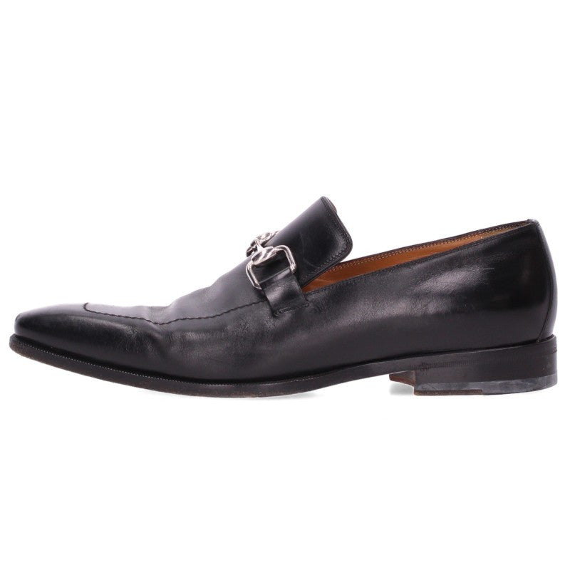 GUCCI Horsebit Loafers Black Size 39.5