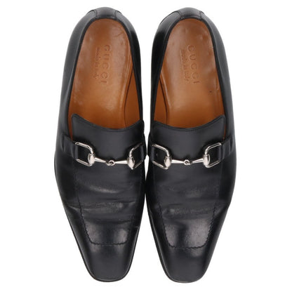 GUCCI Horsebit Loafers Black Size 39.5