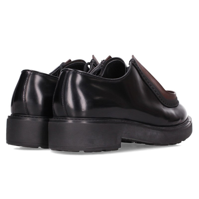 PRADA 23AW Diapason 2EG421 Shoes Black/Brown Size 9.5