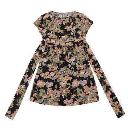 MAX&Co Black Silk Floral Lace Midi Dress Size 40