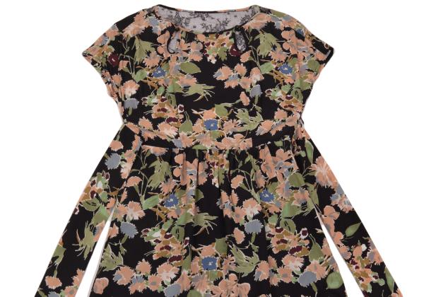 MAX&Co Black Silk Floral Lace Midi Dress Size 40