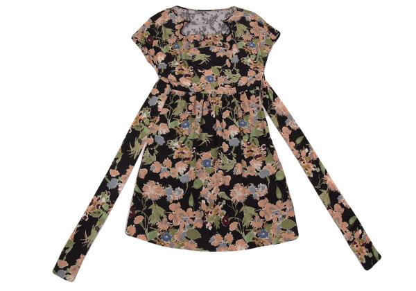MAX&Co Black Silk Floral Lace Midi Dress Size 40