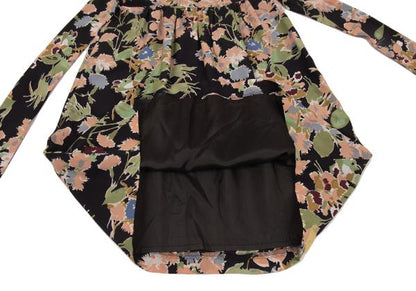 MAX&Co Black Silk Floral Lace Midi Dress Size 40