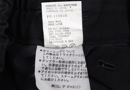 COMME des GARCONS HOMME PLUS Wool Trousers Navy Size S