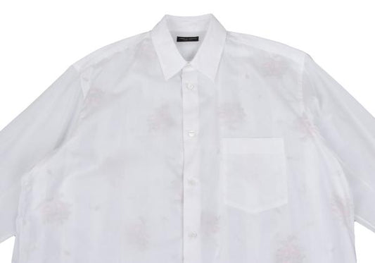 COMME des GARCONS HOMME PLUS Stripe Flower Off White Shirt Size M