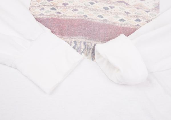 COMME des GARCONS HOMME PLUS Ethnic Knit Top White Size M
