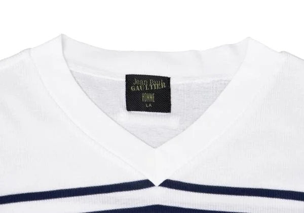Jean Paul GAULTIER HOMME Marine Stripe T-Shirt Blue Size L