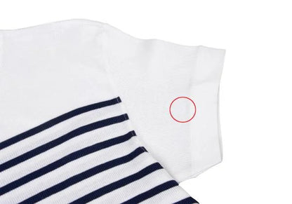 Jean Paul GAULTIER HOMME Marine Stripe T-Shirt Blue Size L