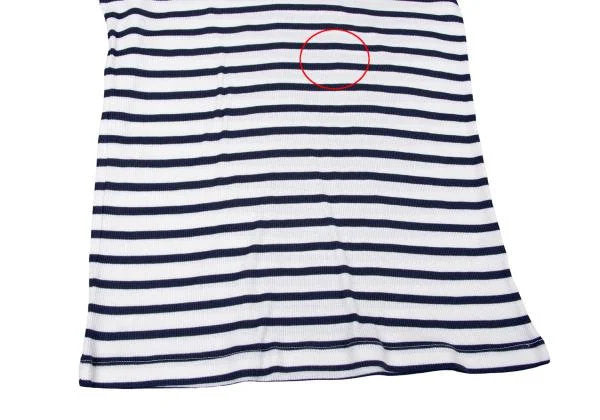 Jean Paul GAULTIER HOMME Marine Stripe T-Shirt Blue Size L