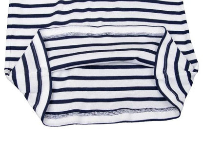 Jean Paul GAULTIER HOMME Marine Stripe T-Shirt Blue Size L