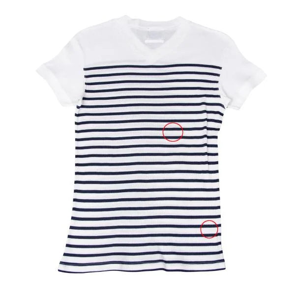 Jean Paul GAULTIER HOMME Marine Stripe T-Shirt Blue Size L