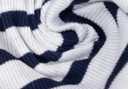 Jean Paul GAULTIER HOMME Marine Stripe T-Shirt Blue Size L