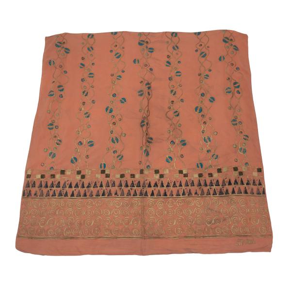 Jean Paul GAULTIER Ethnic Gold Scarf Pink
