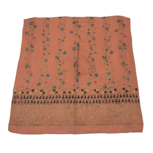 Jean Paul GAULTIER Ethnic Gold Scarf Pink