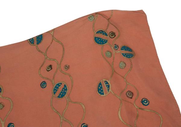 Jean Paul GAULTIER Ethnic Gold Scarf Pink