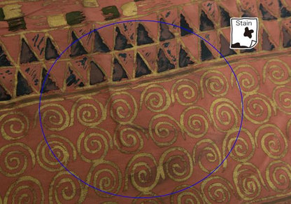 Jean Paul GAULTIER Ethnic Gold Scarf Pink