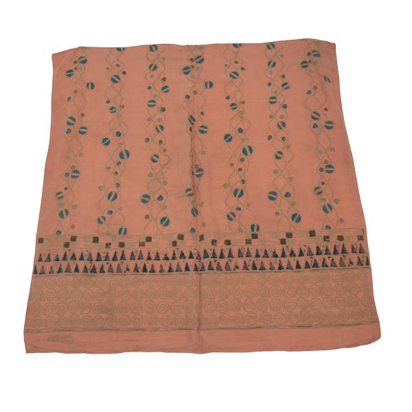 Jean Paul GAULTIER Ethnic Gold Scarf Pink