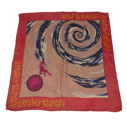 Jean Paul GAULTIER Art Print Scarf Red