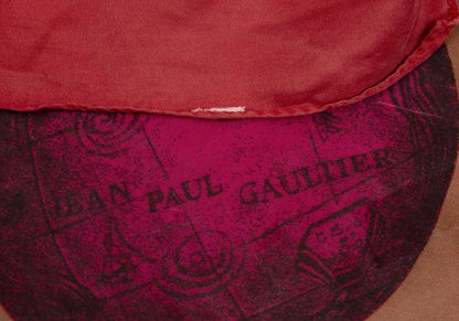 Jean Paul GAULTIER Art Print Scarf Red