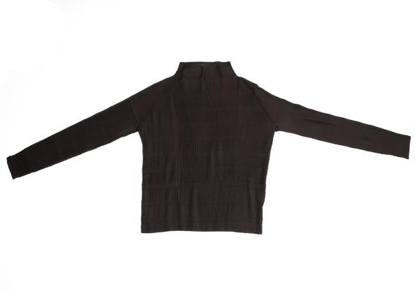 ISSEY MIYAKE WHITE LABEL Zigzag Pleat High Top Brown Size 3
