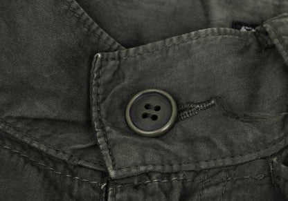 FINAL HOME Garment Dyed Cotton Shirring Pants Brown Size S