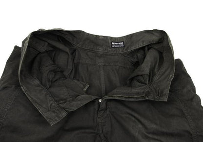 FINAL HOME Garment Dyed Cotton Shirring Pants Brown Size S
