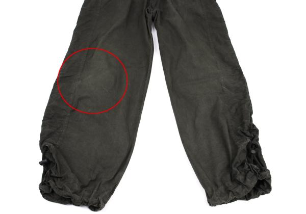 FINAL HOME Garment Dyed Cotton Shirring Pants Brown Size S